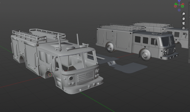 Modele 3D dla projektu XR – MicroCity